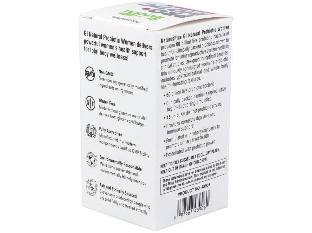 Naturesplus Gi Natural Probiotic Mujer 30Caps