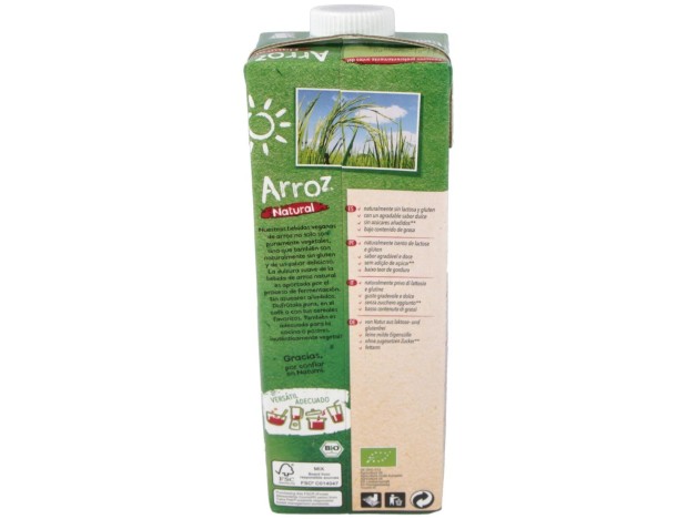 Bebida Vegetal De Arroz 1Lt 6Uds. Bio Sg Vegan S/A