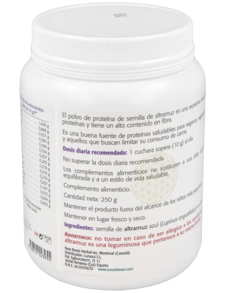 Sura Vitasan Proteina Semilla Altramuz Azul 250G