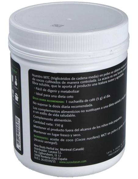 Sura Vitasan Mct De Coco Polvo 150G