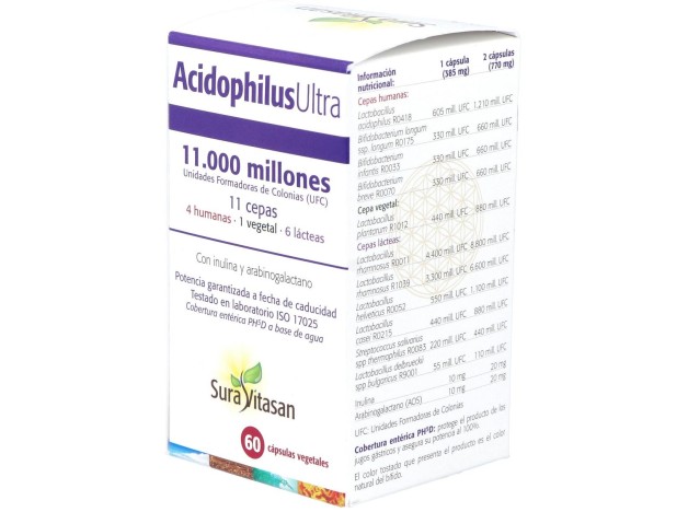 Sura Vitasan Acidophilus Ultra 60 Cápsulas