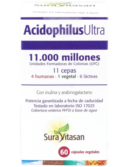 Sura Vitasan Acidophilus Ultra 60 Cápsulas
