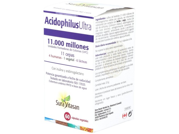 Sura Vitasan Acidophilus Ultra 60 Cápsulas