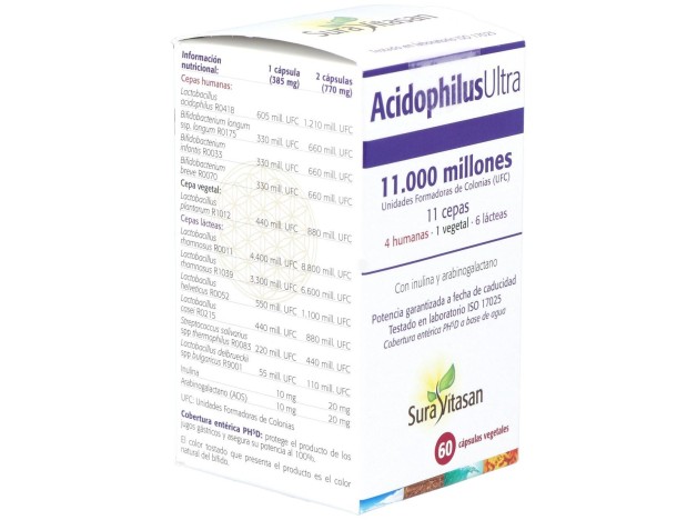 Sura Vitasan Acidophilus Ultra 60 Cápsulas