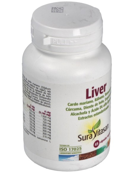 Sura Vitasan Liver 45 Cápsulas