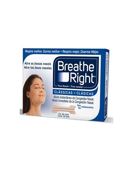 Tiras Nasales Breathe Right Talla L 30Unidades