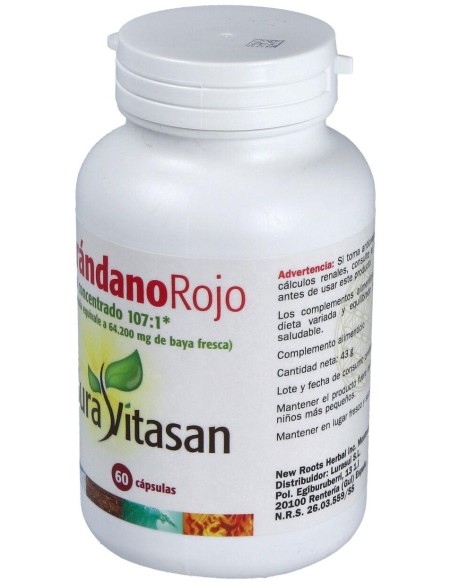 Sura Vitasan Arandano Rojo 600Mg 60Caps