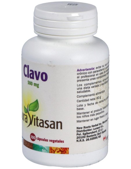 Sura Vitasan Clavo 500Mg 100Caps