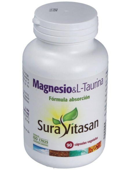 Sura Vitasan Magnesio %26 L-Taurina 90 Cápsulas