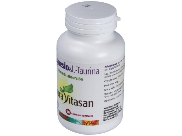 Sura Vitasan Magnesio %26 L-Taurina 90 Cápsulas