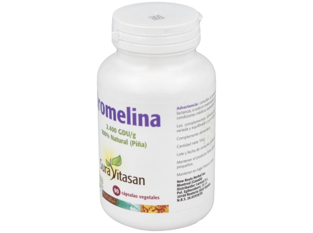 Sura Vitasan Bromelina 2.400 500 Mg. 90 Cápsulas