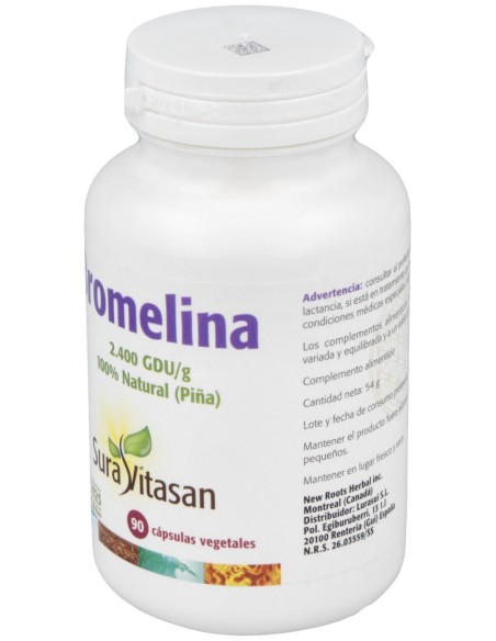 Sura Vitasan Bromelina 2.400 500 Mg. 90 Cápsulas