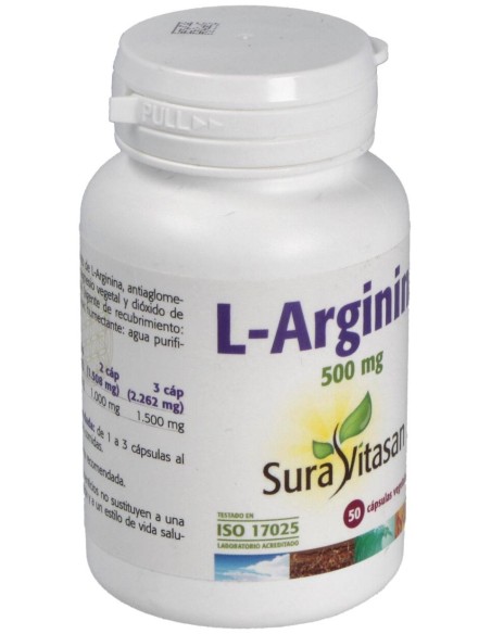 Sura Vitasan Arginina 500Mg 50Caps