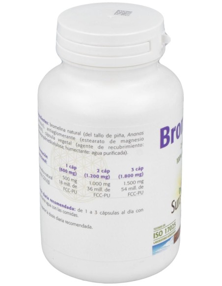 Sura Vitasan Bromelina 2.400 500 Mg. 90 Cápsulas