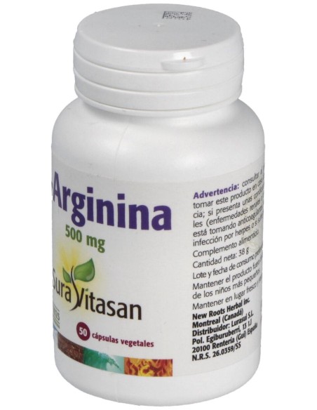 Sura Vitasan Arginina 500Mg 50Caps