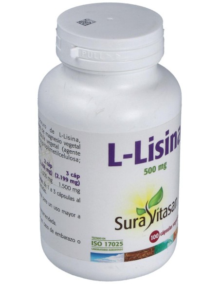 L-Lisina 500Mg. 100Cap.