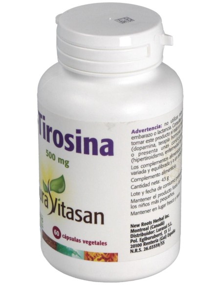 Sura Vitasan L-Tirosina 500Mg 60Caps