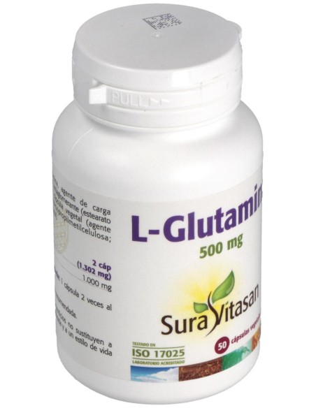 Sura Vitasan Glutamina 500Mg 50Caps