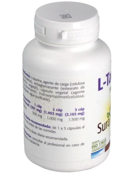 Sura Vitasan L-Taurina 500Mg 90Caps