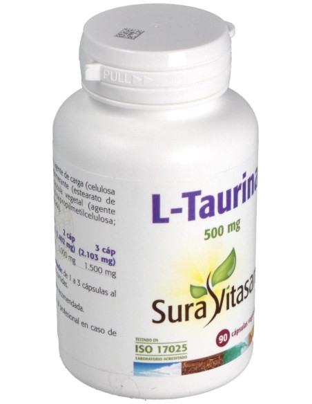 Sura Vitasan L-Taurina 500Mg 90Caps