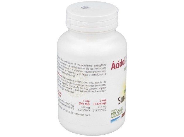 Sura Vitasan Acido Pantotenico 500Mg 100Caps