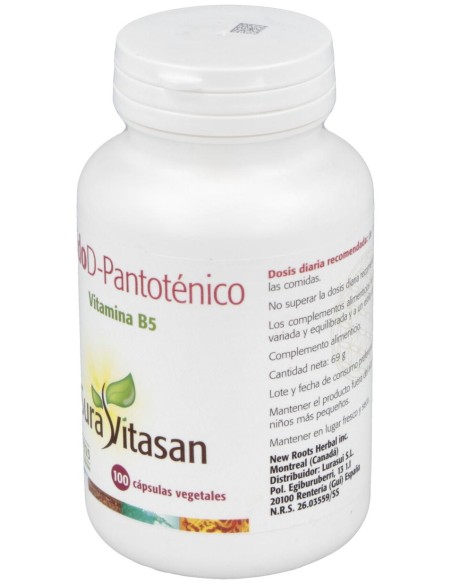 Sura Vitasan Acido Pantotenico 500Mg 100Caps