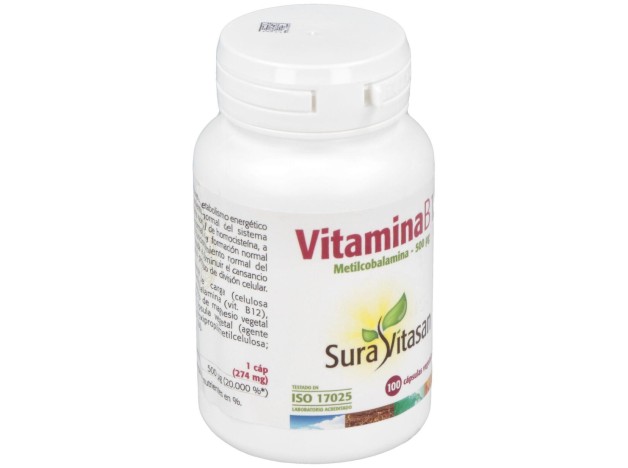 Vitamina B12 (Metilcobalamina) 500Mcg. 100Cap.