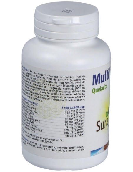 Sura Vitasan Multi Minerales Quelados 90Caps