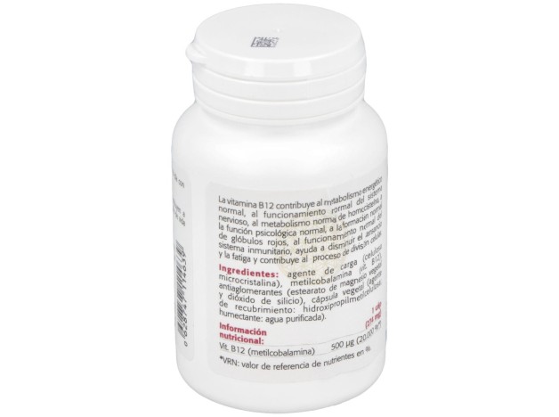 Vitamina B12 (Metilcobalamina) 500Mcg. 100Cap.