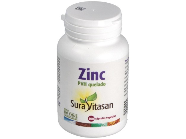 Zinc Pvh Quelado 25Mg. 100Comp.