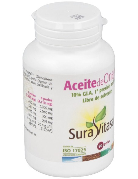 Sura Vitasan Aceite De Onagra 500Mg 90 Perlas