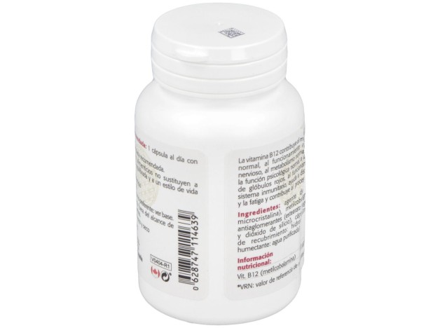 Vitamina B12 (Metilcobalamina) 500Mcg. 100Cap.