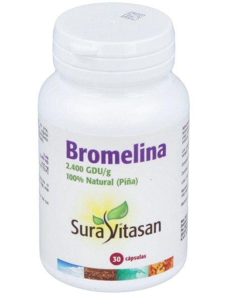 Sura Vitasan Bromelina 2.400 500Mg 30 Cápsulas
