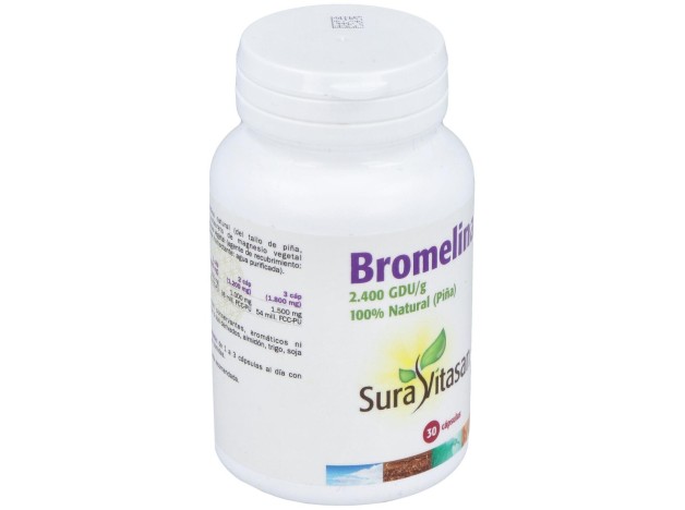 Sura Vitasan Bromelina 2.400 500Mg 30 Cápsulas