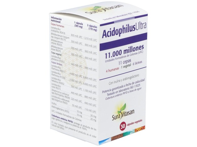 Sura Vitasan Acidophilus Ultra 30 Cápsulas
