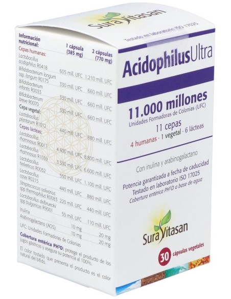 Sura Vitasan Acidophilus Ultra 30 Cápsulas