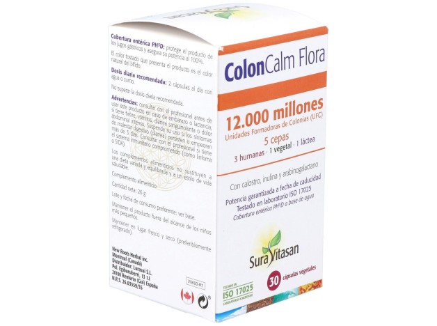 Sura Vitasan Colon-Calm Flora 30 Cápsulas