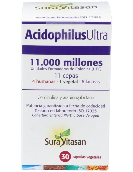 Sura Vitasan Acidophilus Ultra 30 Cápsulas