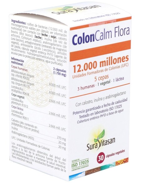 Sura Vitasan Colon-Calm Flora 30 Cápsulas