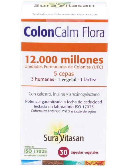 Sura Vitasan Colon-Calm Flora 30 Cápsulas