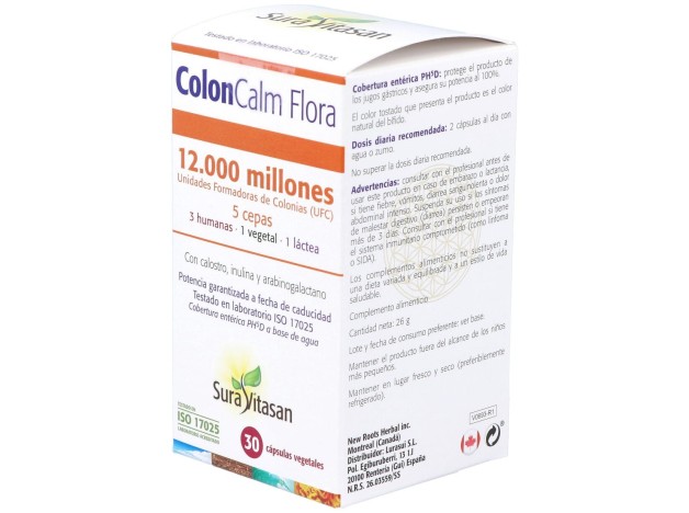 Sura Vitasan Colon-Calm Flora 30 Cápsulas