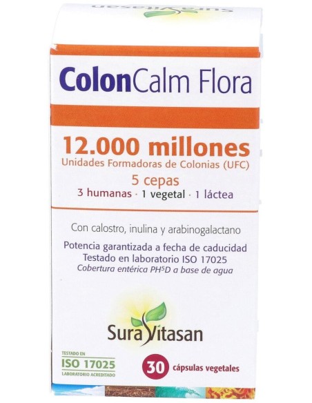 Sura Vitasan Colon-Calm Flora 30 Cápsulas