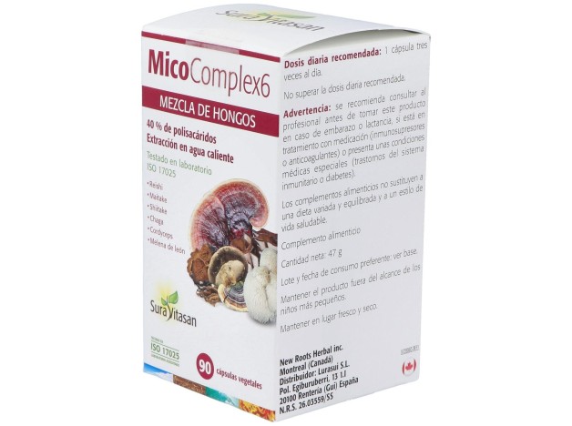 Sura Vitasan Mico Complex 6 90 Cápsulas