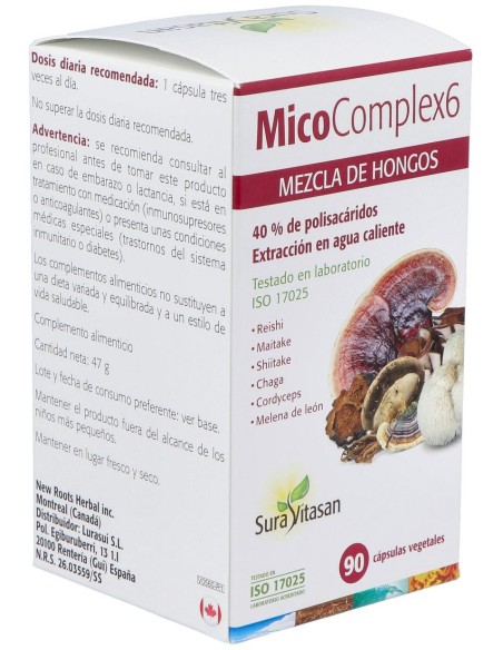 Sura Vitasan Mico Complex 6 90 Cápsulas