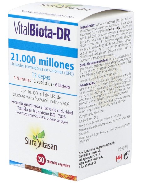 Vitalbiota-Dr 30Cap. (Refrigeracion)