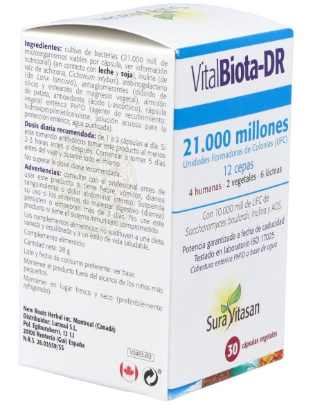 Vitalbiota-Dr 30Cap. (Refrigeracion)