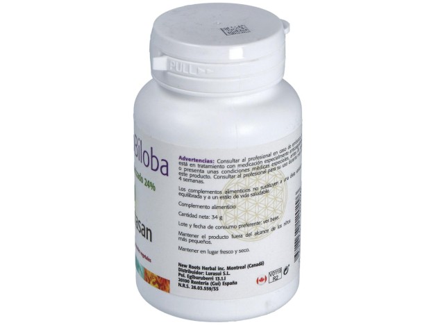 Ginkgo Biloba Estandarizado Al 24% 60Cap.