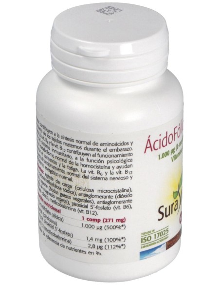 Sura Vitasan Ácido Fólico Activo 60Caps