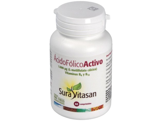 Sura Vitasan Ácido Fólico Activo 60Caps