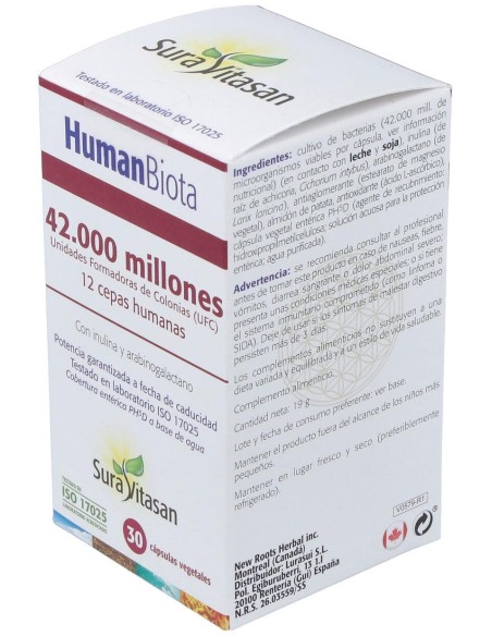 Sura Vitasan Human Biota Probiotic 30Caps